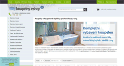 Desktop Screenshot of koupelny-eshop.com